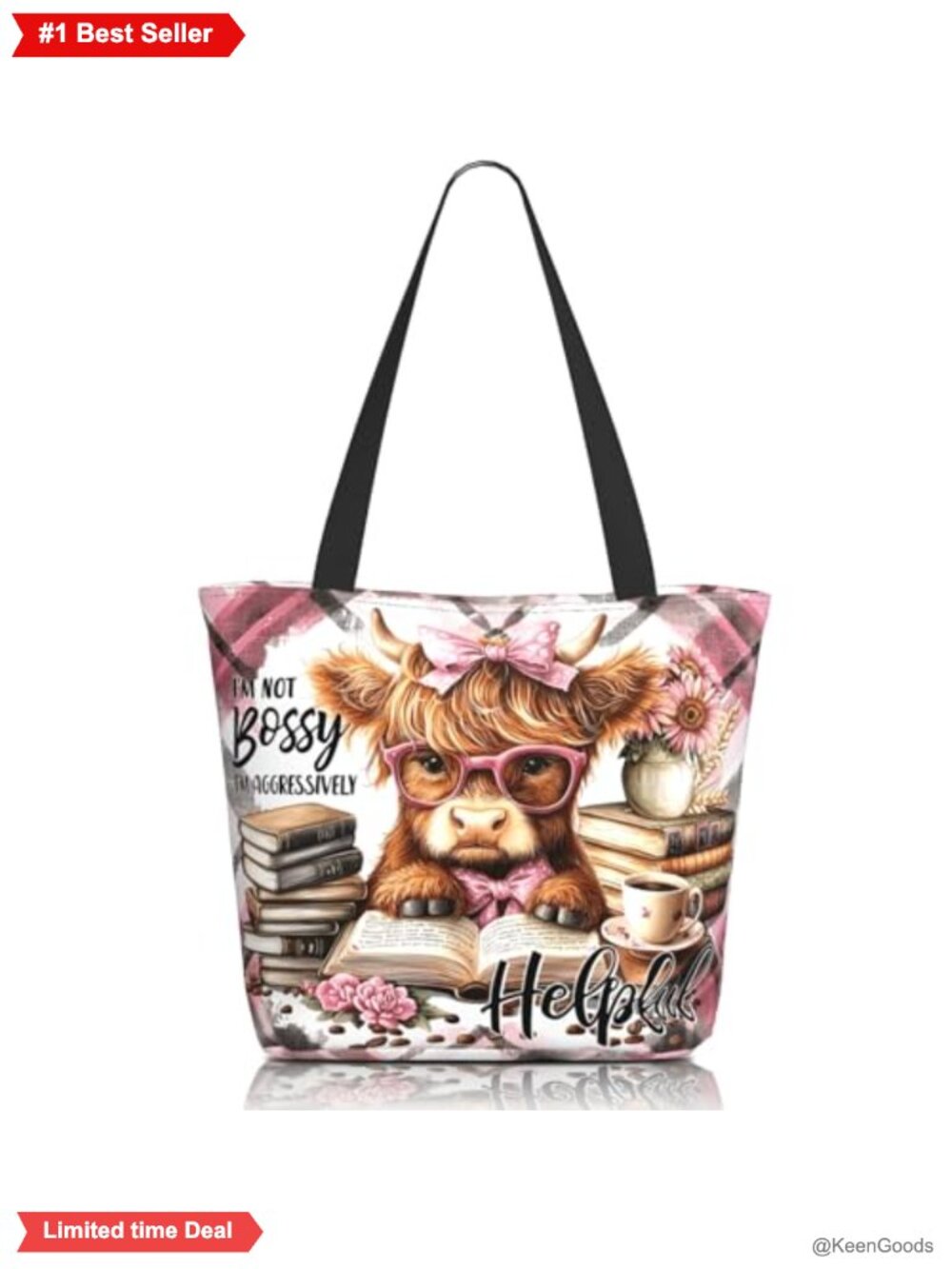 Christian Bible Verse Tote Bag Polyester Canvas Reusable Shopping Bag